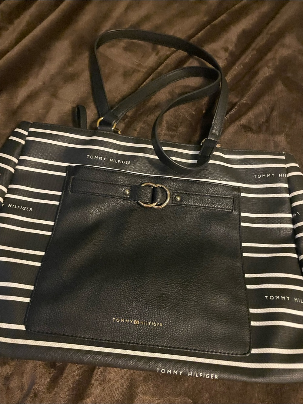 Tommy Hilfiger Striped Laptop Tote💕💕
